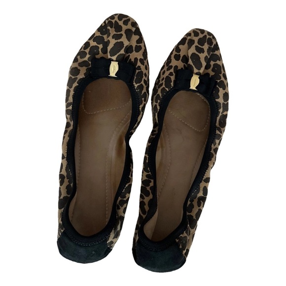 Salvatore Ferragamo Leopard Print Ballet Flat - Picture 1 of 7